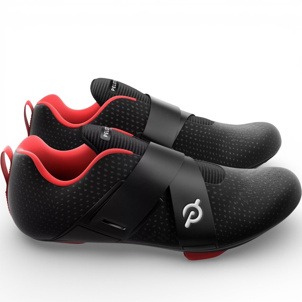Peloton Altos Cycling Shoes BS03-01UB‎ Black Red Mens Sz 11 For Bike & Bike+ NEW